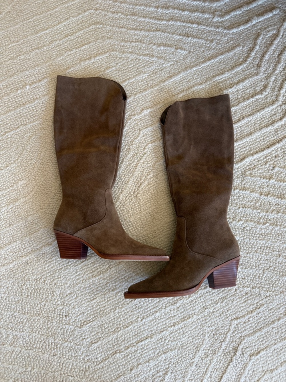 NWOT Dolce Vita Raj Wide Calf Boots Brown Suede size 6 - Picture 4 of 6
